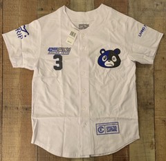 Effectus Racing Team 3 Clothing Mens Racer Bear Jersey White SM NWT Defect