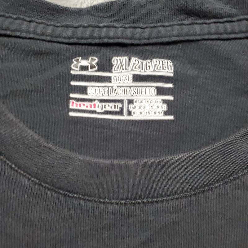 Under Armour Wounded Warrior Project Heat Gear Stretch T-shirt Black Mn Sz 2XL gallery