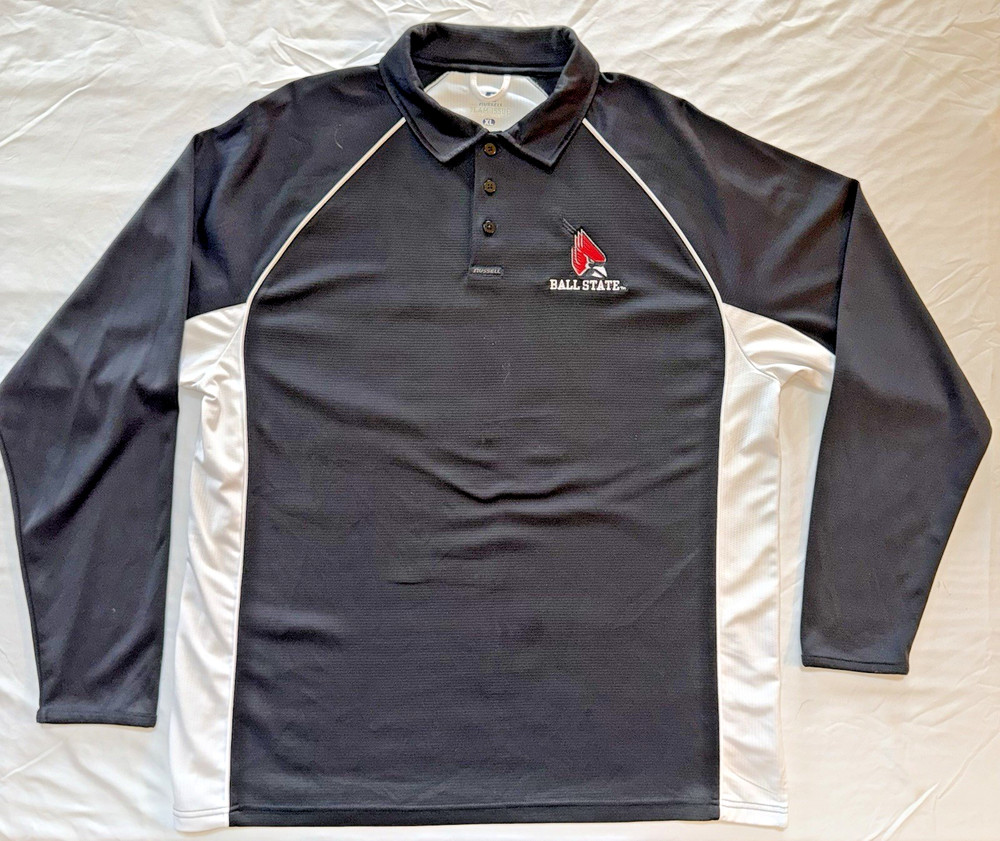 Russell Team Issue (XL) Long Sleeve Athletic Active Wear Men's BALL STATE