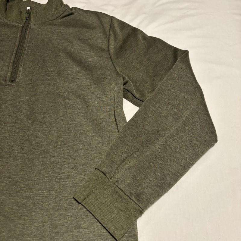 Eddie Bauer Lounge ~ Men's Med Long Sleeve Fleece Quarter Zip Pullover Jacket gallery