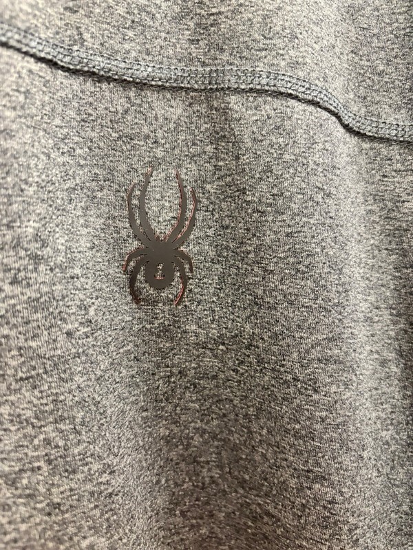 Spyder Active Men's Pullover 1/4 Zip Mock Neck Poly/Spandex XXL Gray gallery