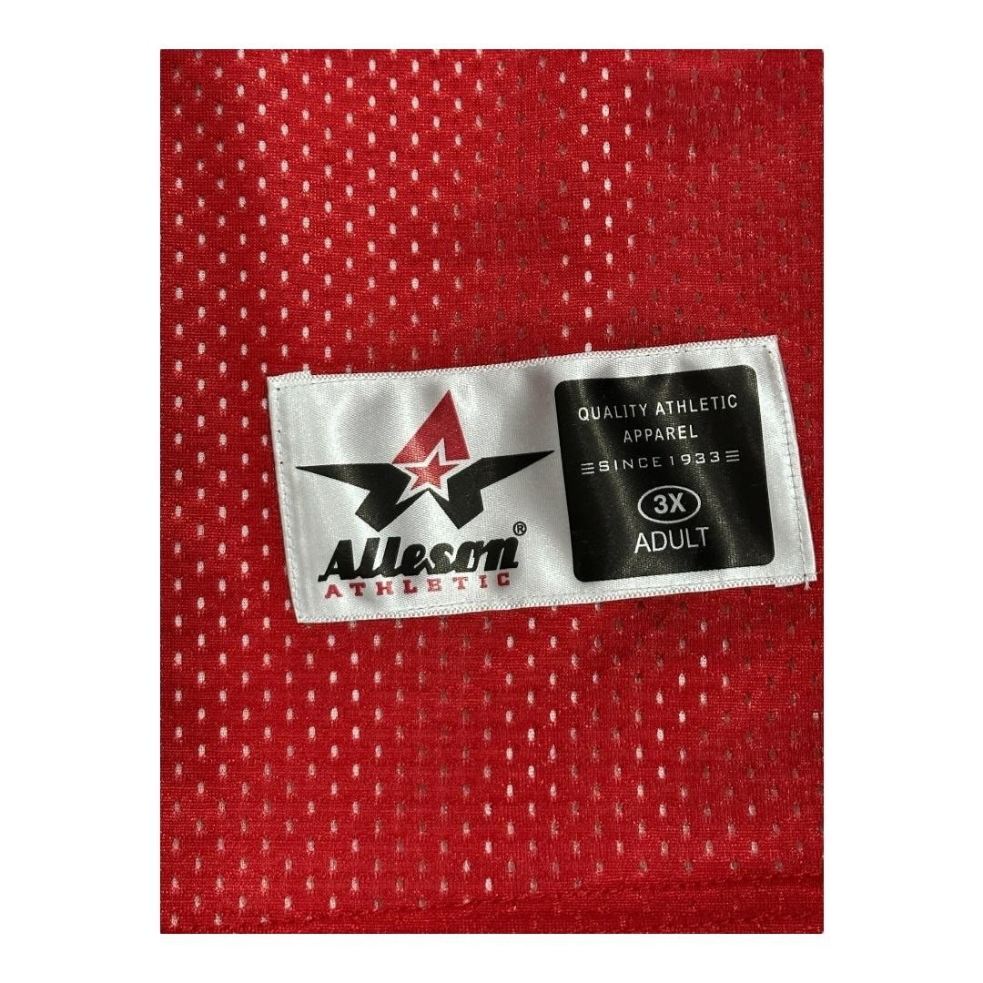 Alleson Athletic Tank Top Mens 3XL Red Mesh Reversible Basketball Gym Jersey gallery