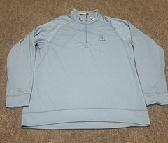 Kjus Mens XL Blue Keano Half Zip TPC Colorado Golf Course EUC