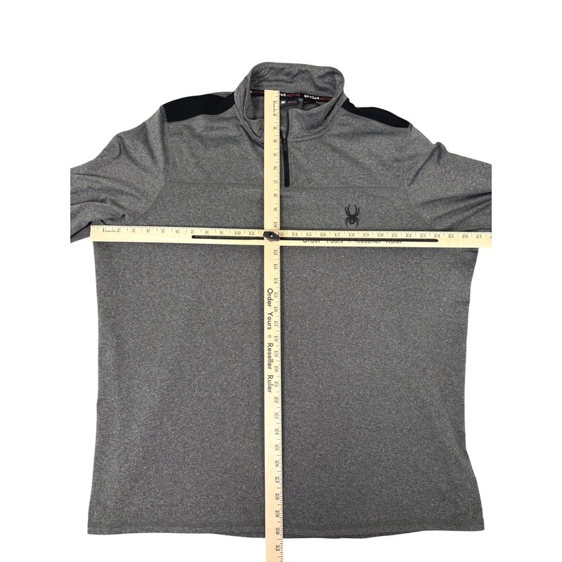 Spyder Active Men's 1/4 Zip Pullover XXL Gray Heathered ProWeb Activewear gallery