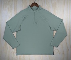 Rhone Men’s Large 1/4 Zip Pullover Sage Green Nylon Stretch Performance
