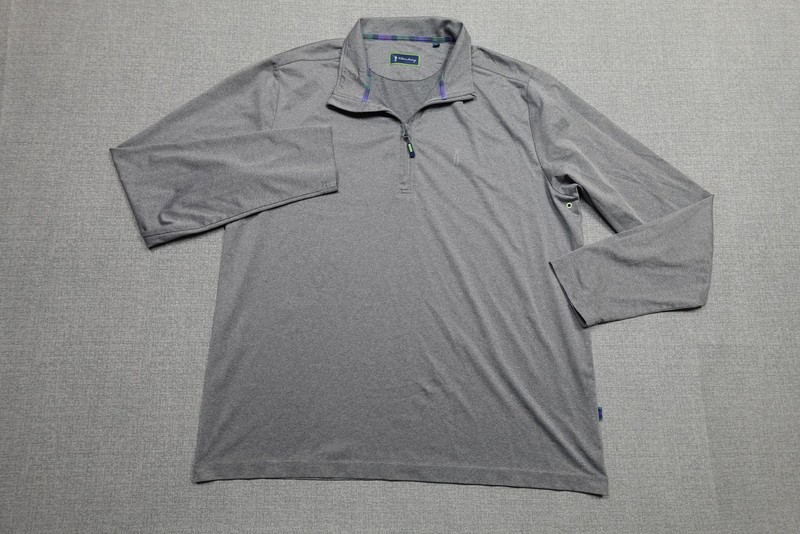 William Murray Quarter Zip Pullover Mens XL Gray Golf Stretch Mock Neck Top gallery