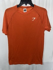 Gymshark Vital Seamless Mens Short Sleeve Athletic Shirt Medium A1A5Z Orange