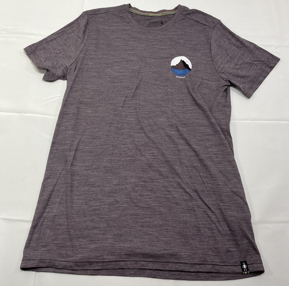 Smartwool Men’s Merino Wool Sport 150 Two Peaks Graphic Tee Medium Base Layer
