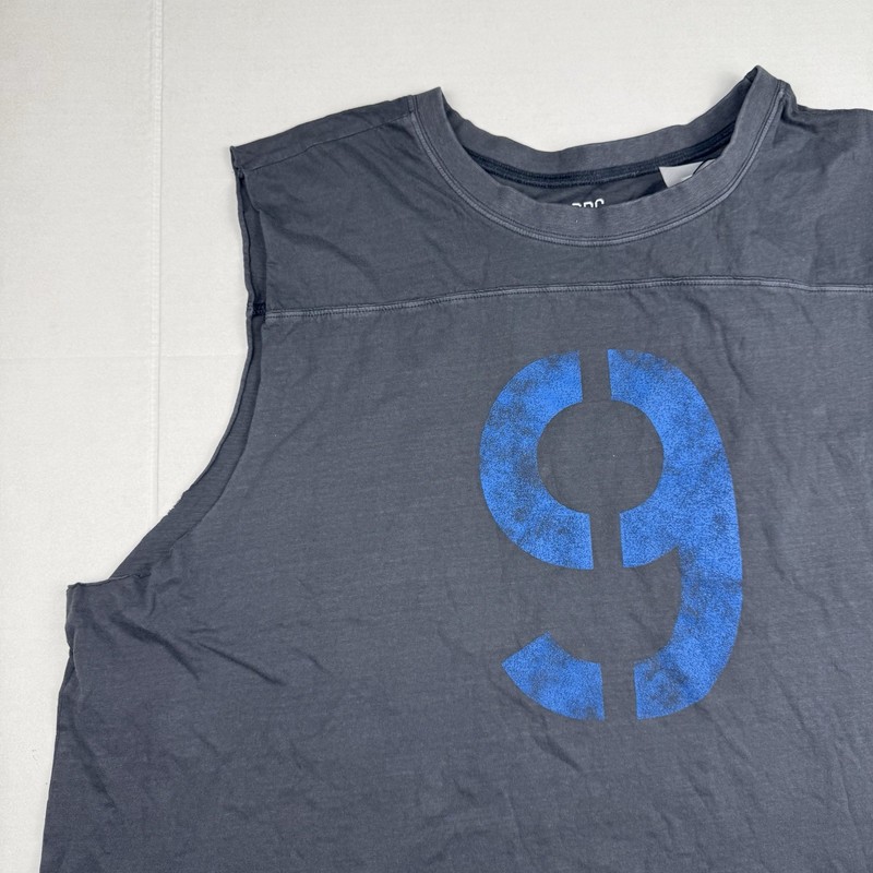 Sleeves T Shirt Mens XXL Gray Tank Top “9” Streetwear Muscle T Urban Outfitters gallery