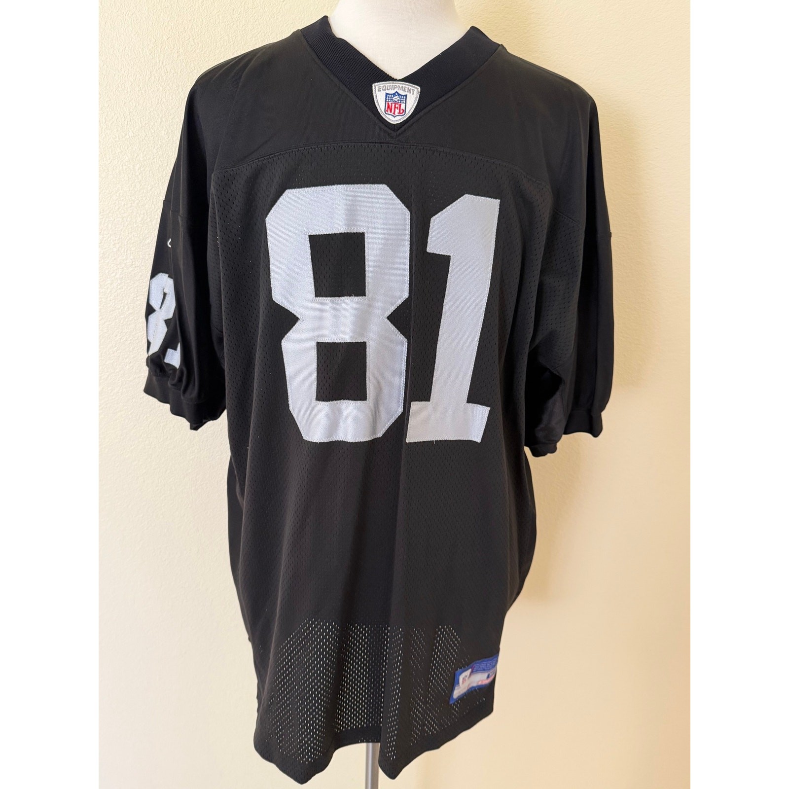 NFL Authentic Vintage #81 Tim Brown Silver&Black Oakland Raiders Jersey Size 54 gallery