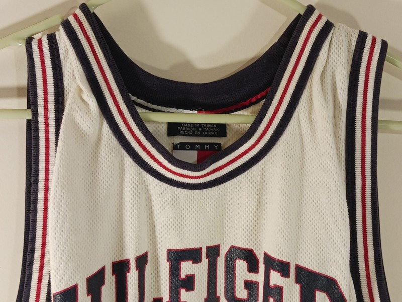 Tommy Hilfiger Sport Jersey Shirt Size Large & See Through Mesh Lot Vintage 90s gallery