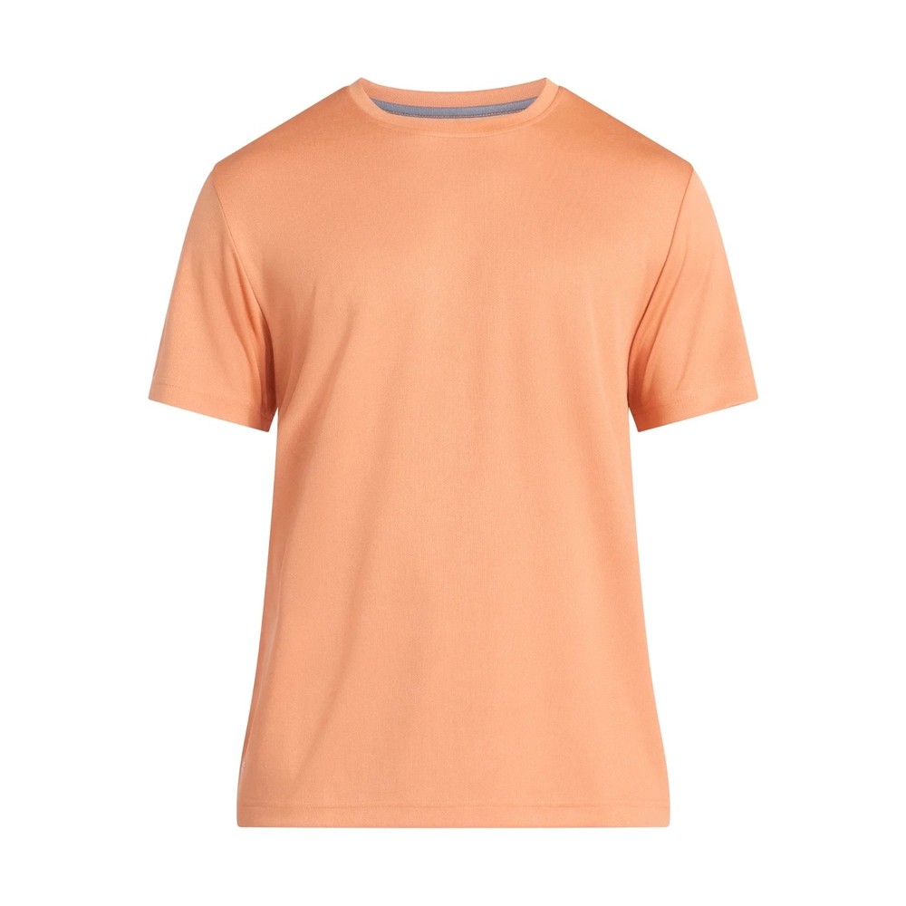Men's Medium Athletic Works Core Active T Short Sleeve Shirt Orange Adobe New