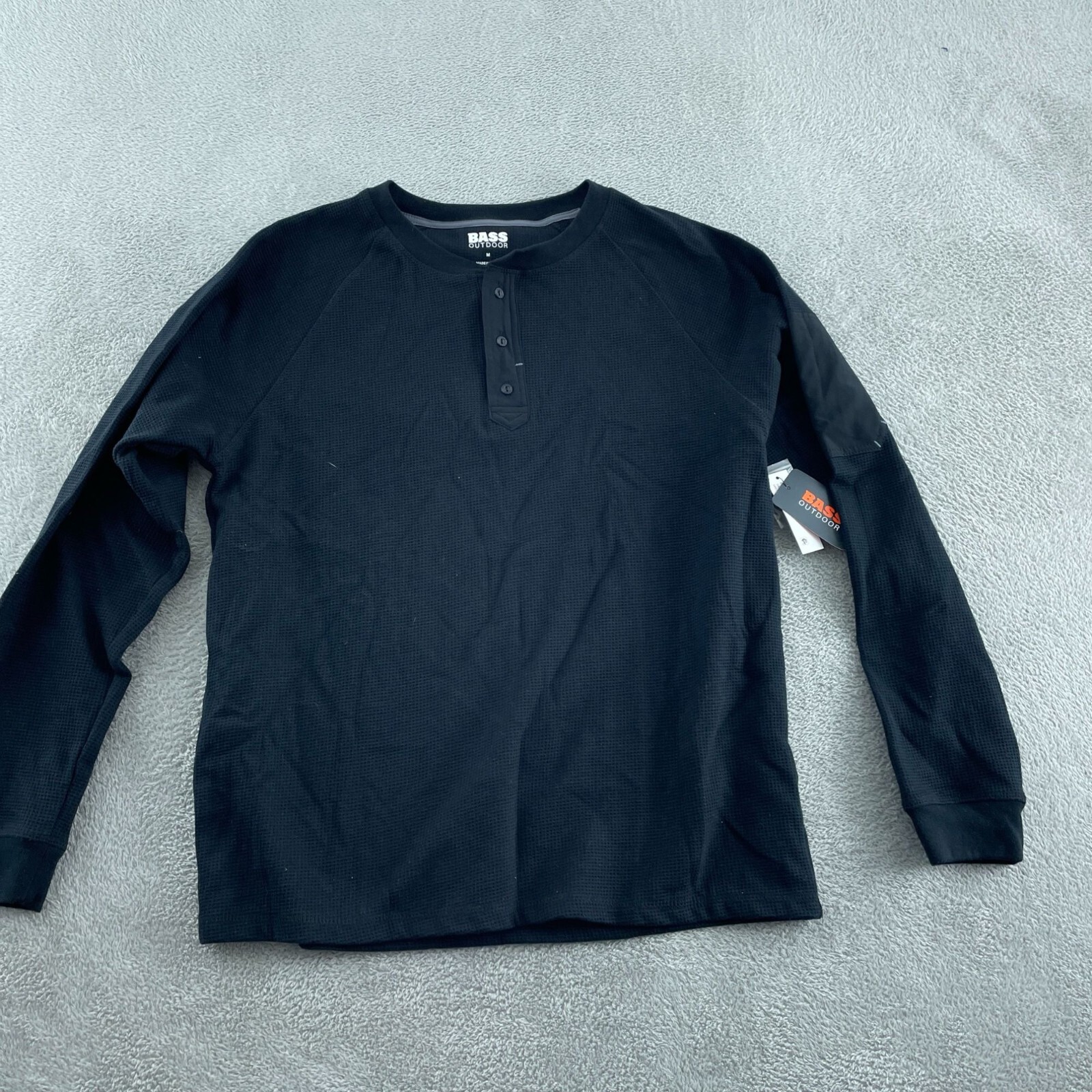 Bass Outdoor Performance Thermal Shirt M Black Beauty NWT 5616 gallery