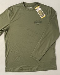 HANG TEN Men’s Long Sleeve Sun Tee Shirt UV PROTECTION UPF 50+ GREEN Quick SMALL