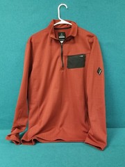 PRANA Burnt Orange Quarter Zip Long Sleeve Athletic Sweater Men’s Size Large