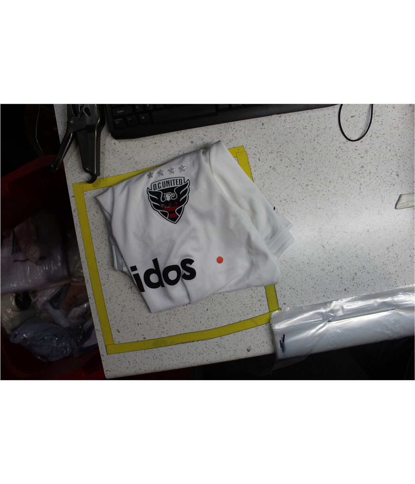 Adidas Mens D.C. United Away Jersey, whitegray, XL gallery
