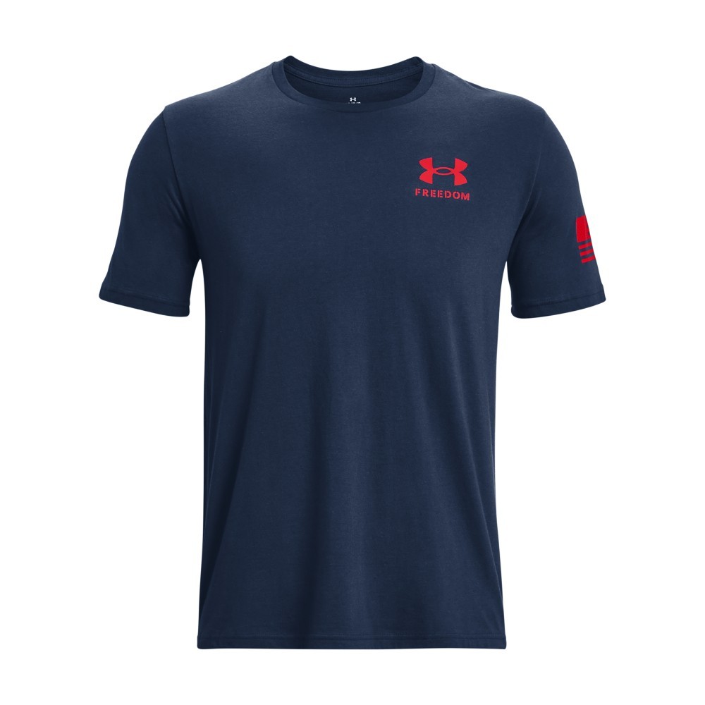 Under Armour 1377056 Men's UA Freedom Flag Gradient T-Shirt, Academy, Small gallery