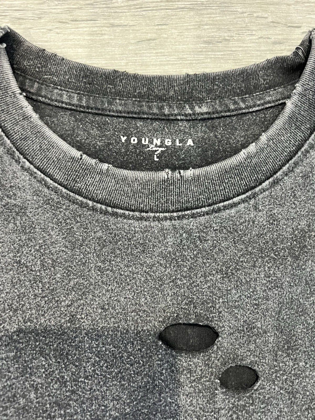 YoungLA- 3022 - Anarchy Cropped Tanks- Mens Large Grey- Sold Out!. gallery