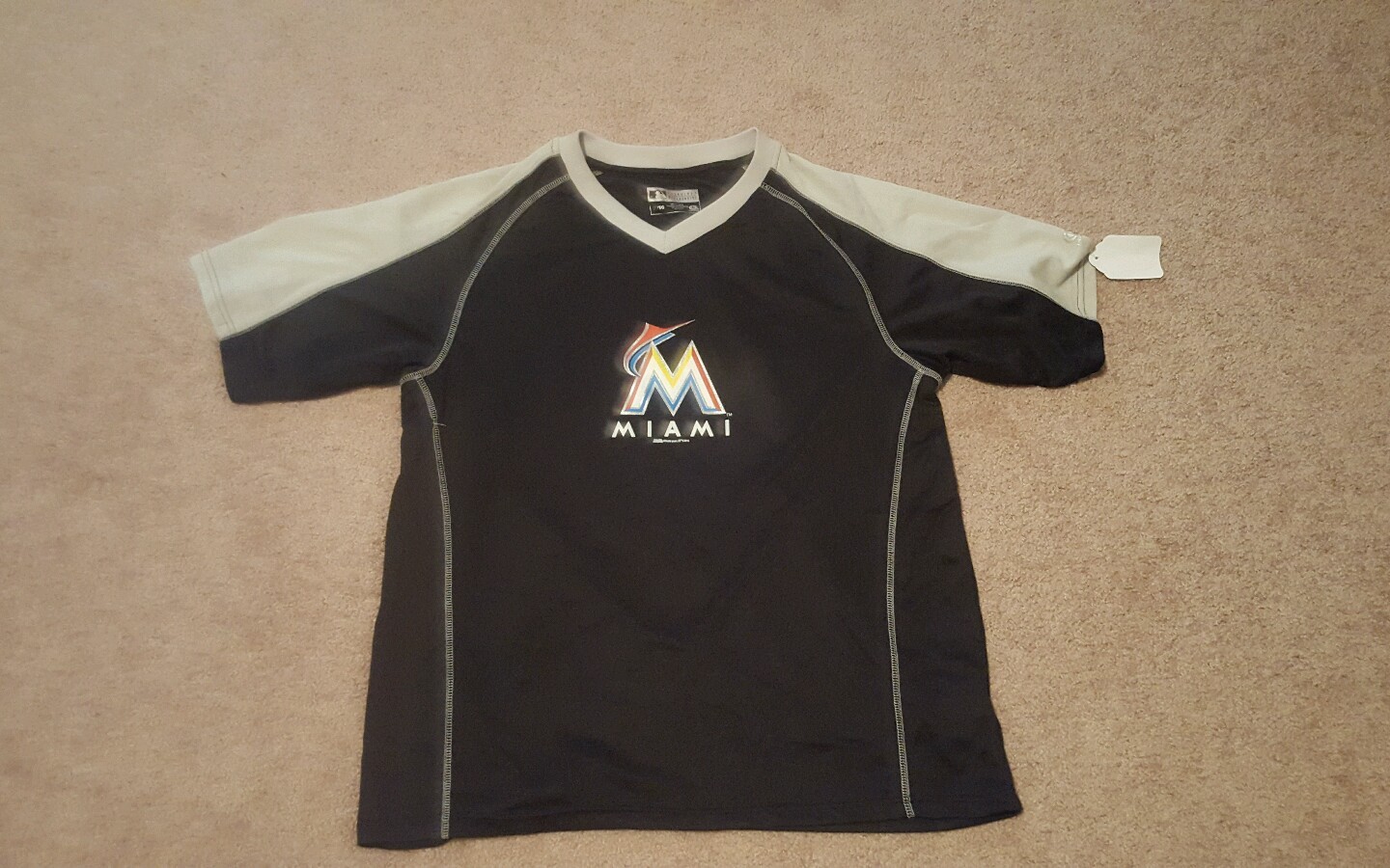 NEW Miami (Florida) Marlins MLB Men's Athletic Shirt by True Fan; several sizes gallery