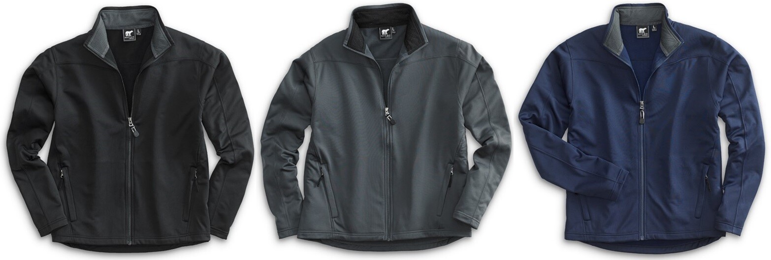 White Bear Performance Windshirt Long Sleeve Full Zip Wind Shirt 4660 Zippered gallery