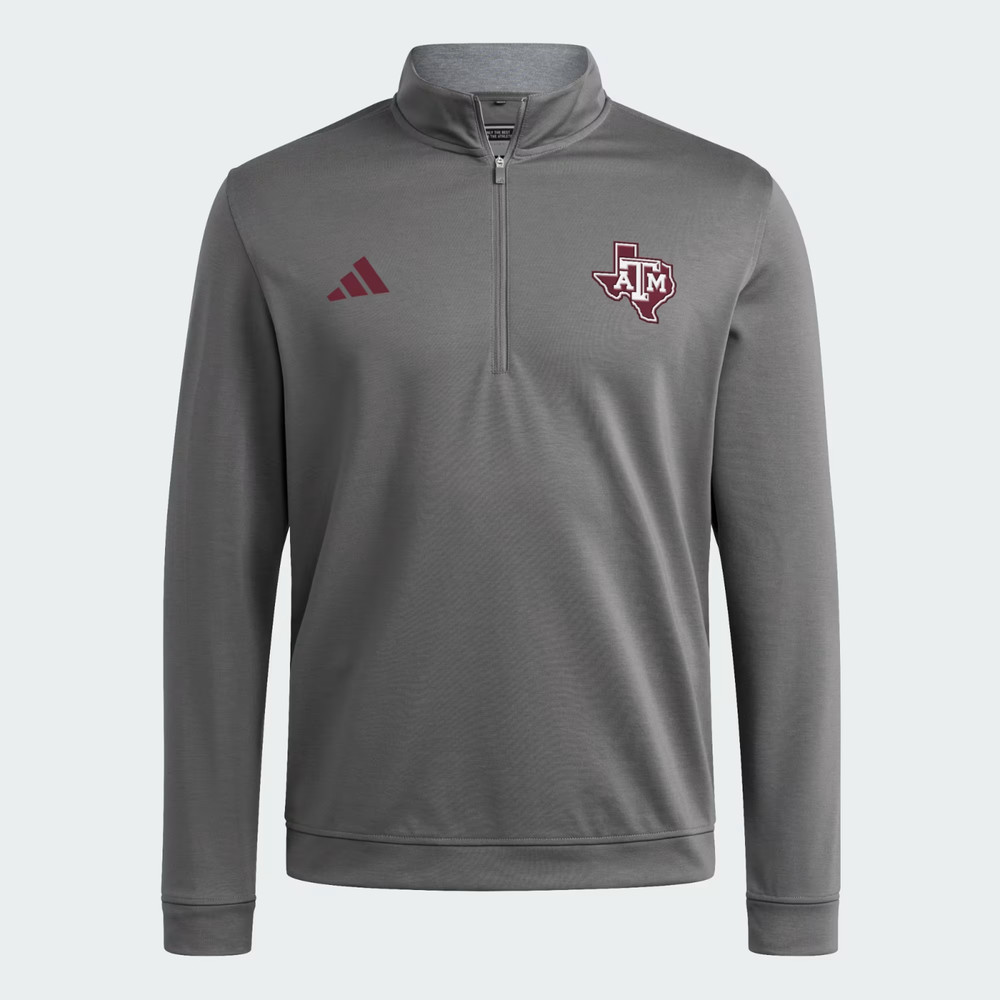adidas Texas A&M Aggies Elevated Coaches Golf 1/4 Quarter Zip Large JZ8591 $100