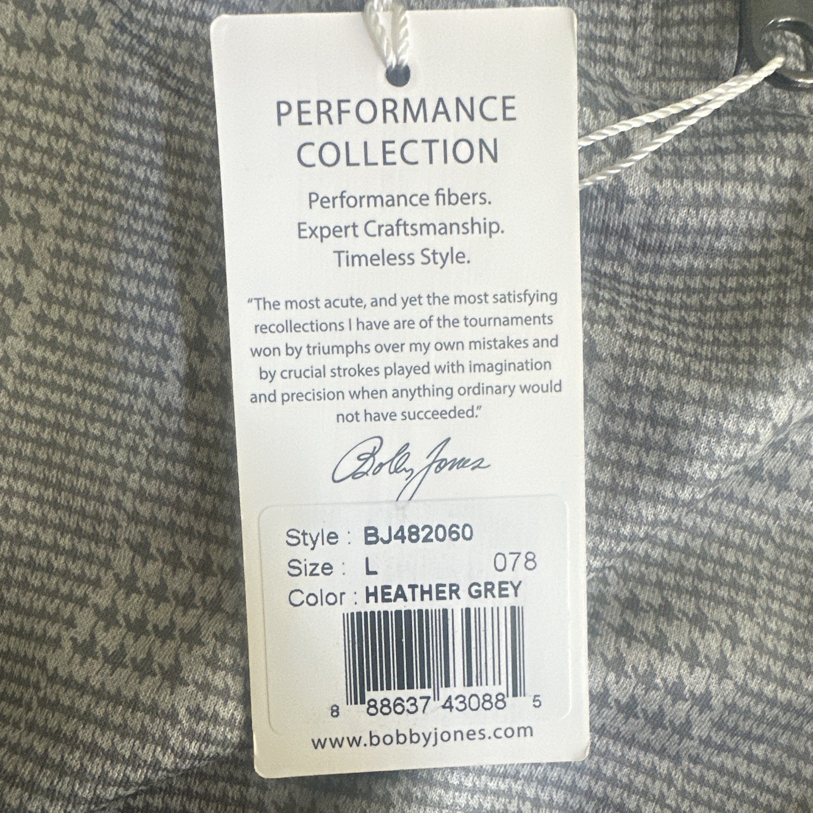 Bobby Jones Performance Collection 1/4 Zip Mock Neck Stretch Pullover L gallery