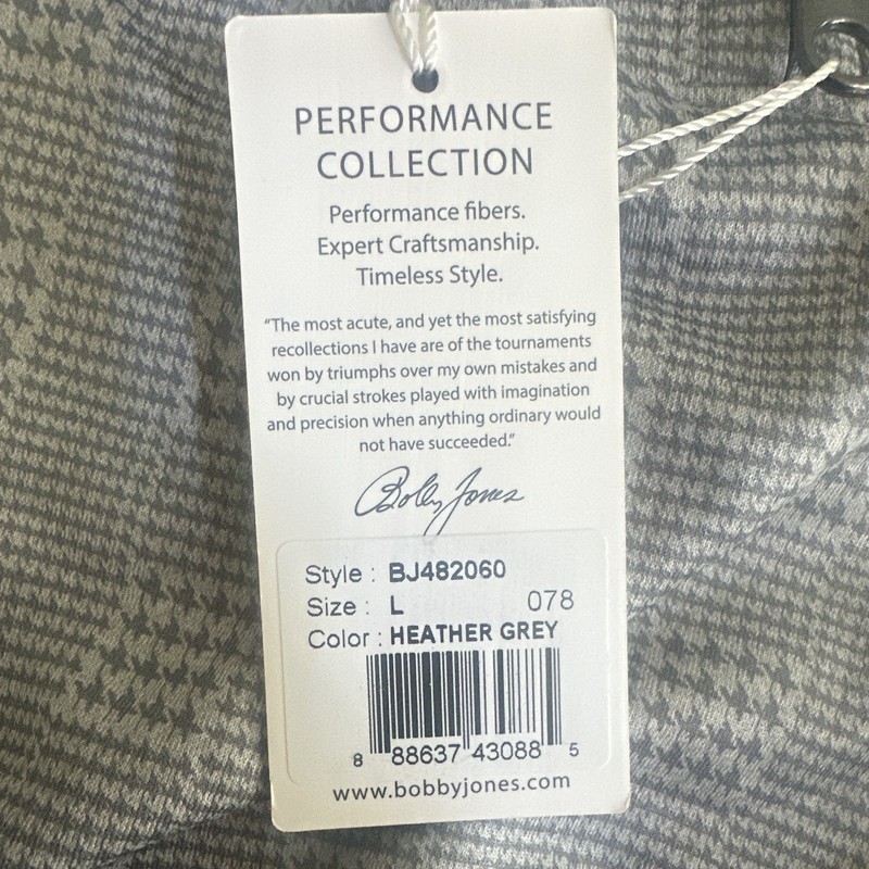 Bobby Jones Performance Collection 1/4 Zip Mock Neck Stretch Pullover L gallery