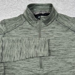 Kuhl Pullover Mens Medium Green Alloy 1/4 Zip Performance Outdoor Hiking Travel