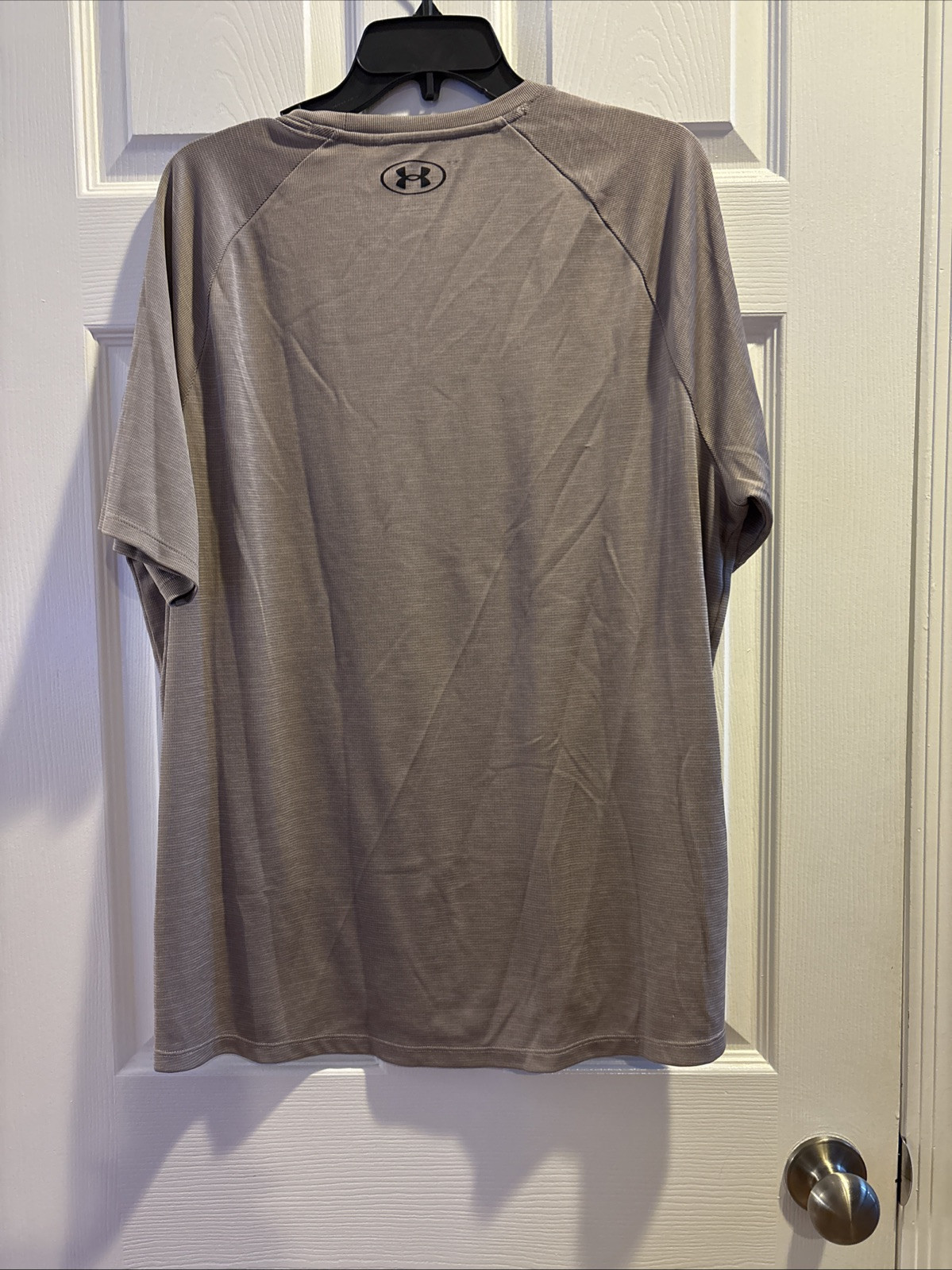Under Armour Tech Tee Shirt Mens X Large Tan Short Sleeve Gym Run Performance gallery