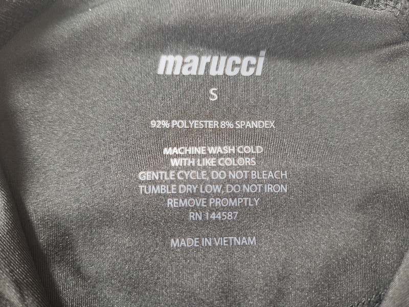 Marucci Men's Small NBA Quarter Zip Long Sleeve Pullover Black w Gray gallery