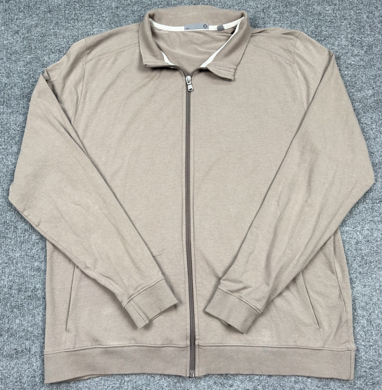 Tasc Lightweight Jacket Mens XL Brown Full Zip Active Performance Wicking Bamboo gallery