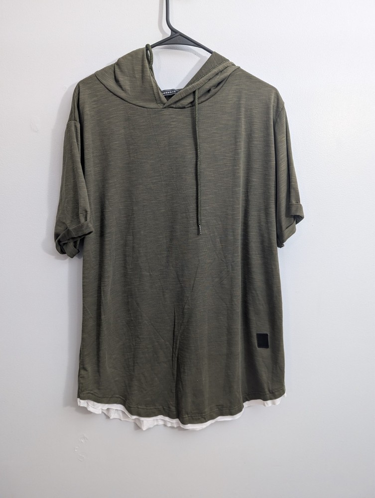 A3 Men's SIIMHWRSS Green Short Sleeve Shirt Designer Quality