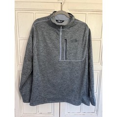 The North Face size XL gray 12 zip pullover fleece lined