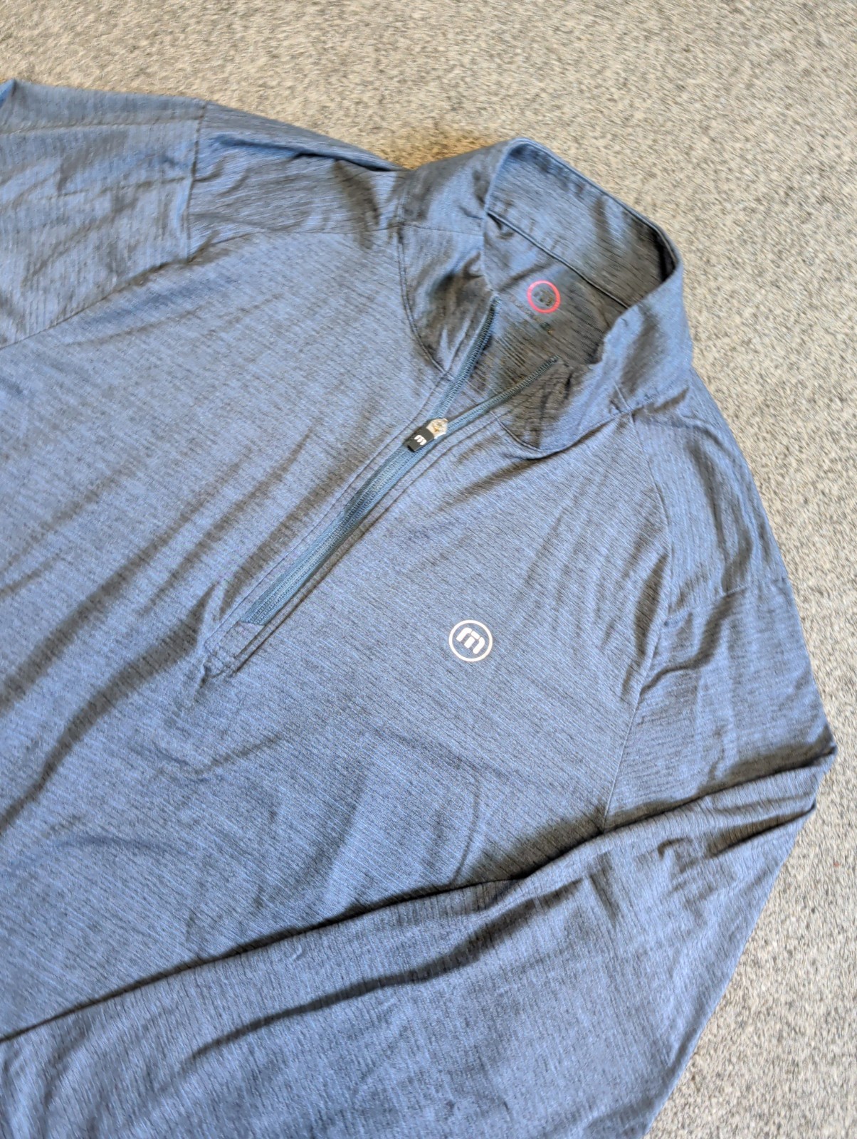 MENS TRAVIS MATHEW LONG SLEEVE NAVY BLUE 1/4 ZIP GOLF PULLOVER SIZE XL gallery