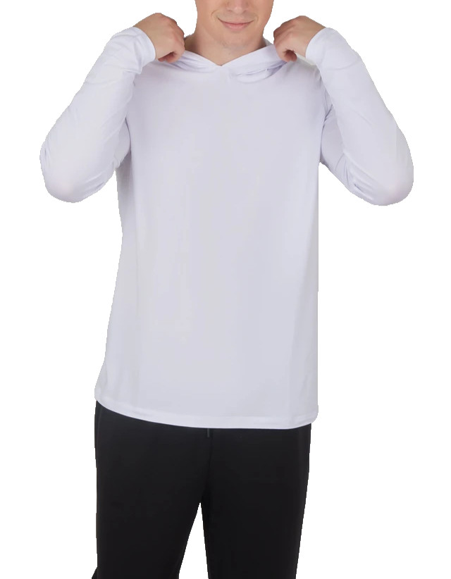 $42 90 Degree Men's Cationic Layback Long Sleeve Shirt - White - Small - New gallery