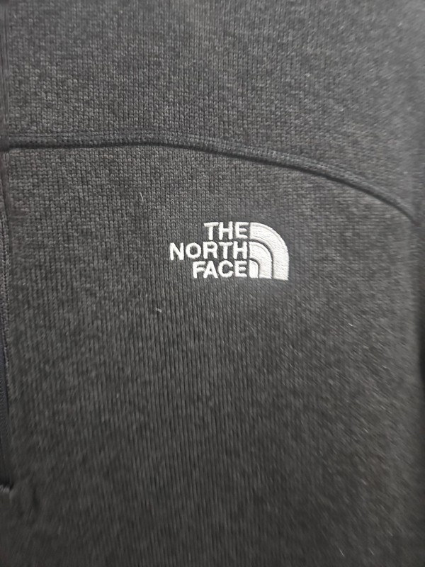 The North Face Grey Pullover Sweat Shirt Fleece Lined Unisex Sz M Sweater gallery
