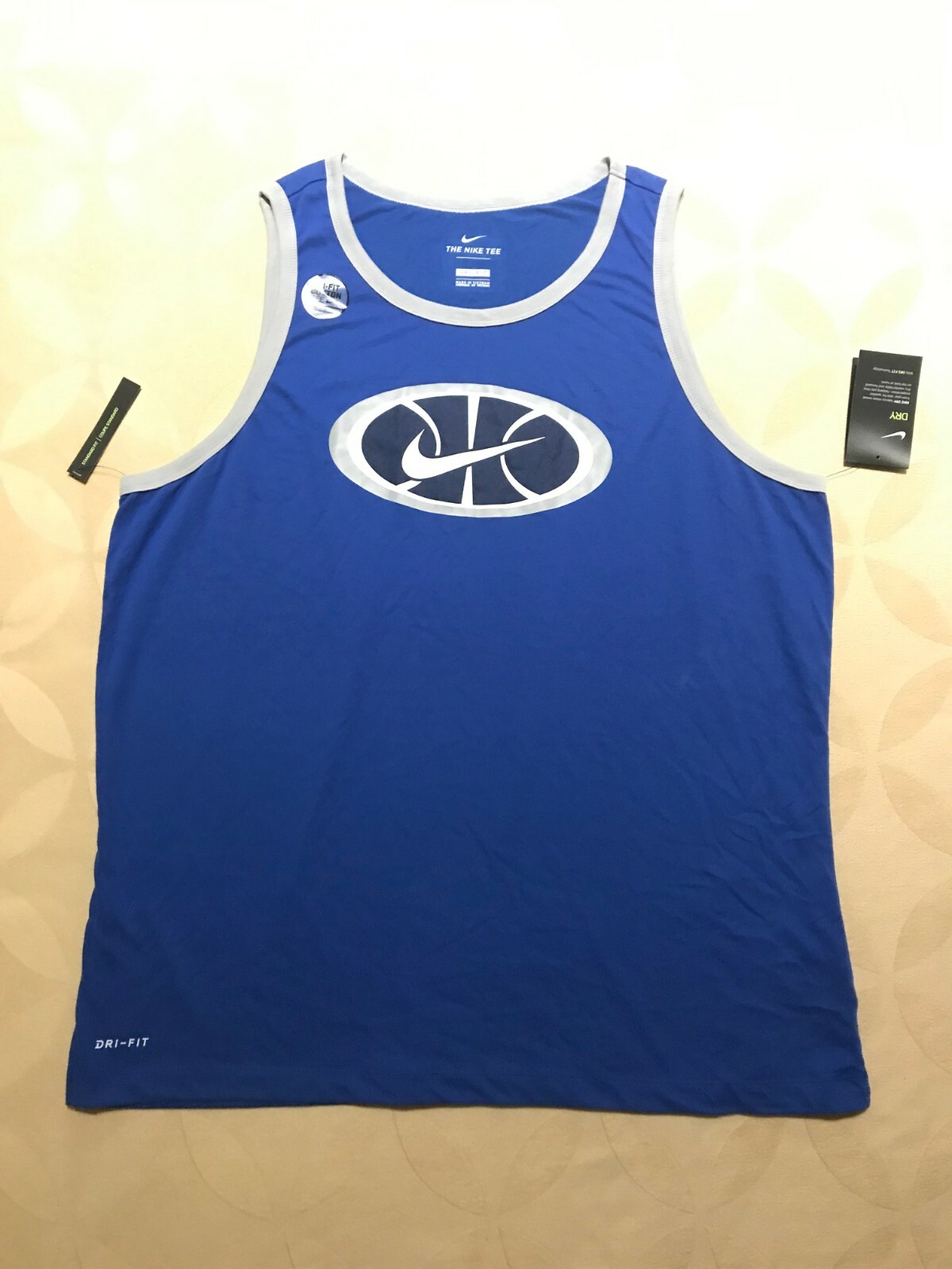 Nike Dri-Fit Men's Basketball Tank Game Royal Size L NEW with tag gallery