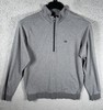 Travis Mathew Shirt Mens Medium Gray 1/2 Zip Stretch Golf Performance Pockets gallery