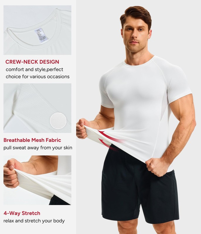 Nebility Mens Compression Shirt Tank Top Shapewear Slimming Undershirt Body S... gallery