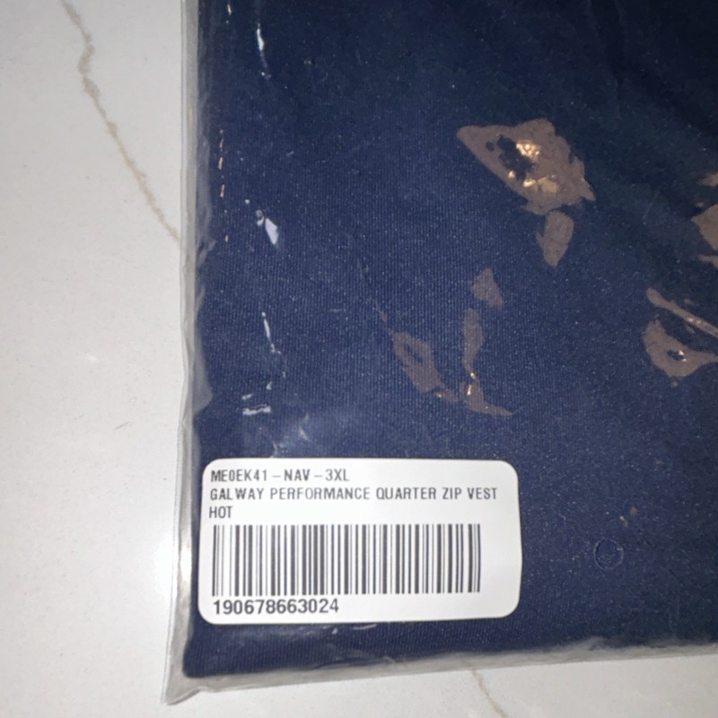 Peter Millar Galway Performance 1/4 Zip Vest Navy 3XL Big & Tall Golf gallery