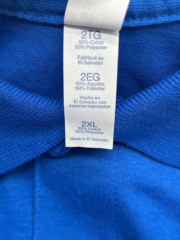 Jerzees Mens Spotshield Long Sleeve Jersey Polo Shirt 437ML Royal Size 2XL gallery