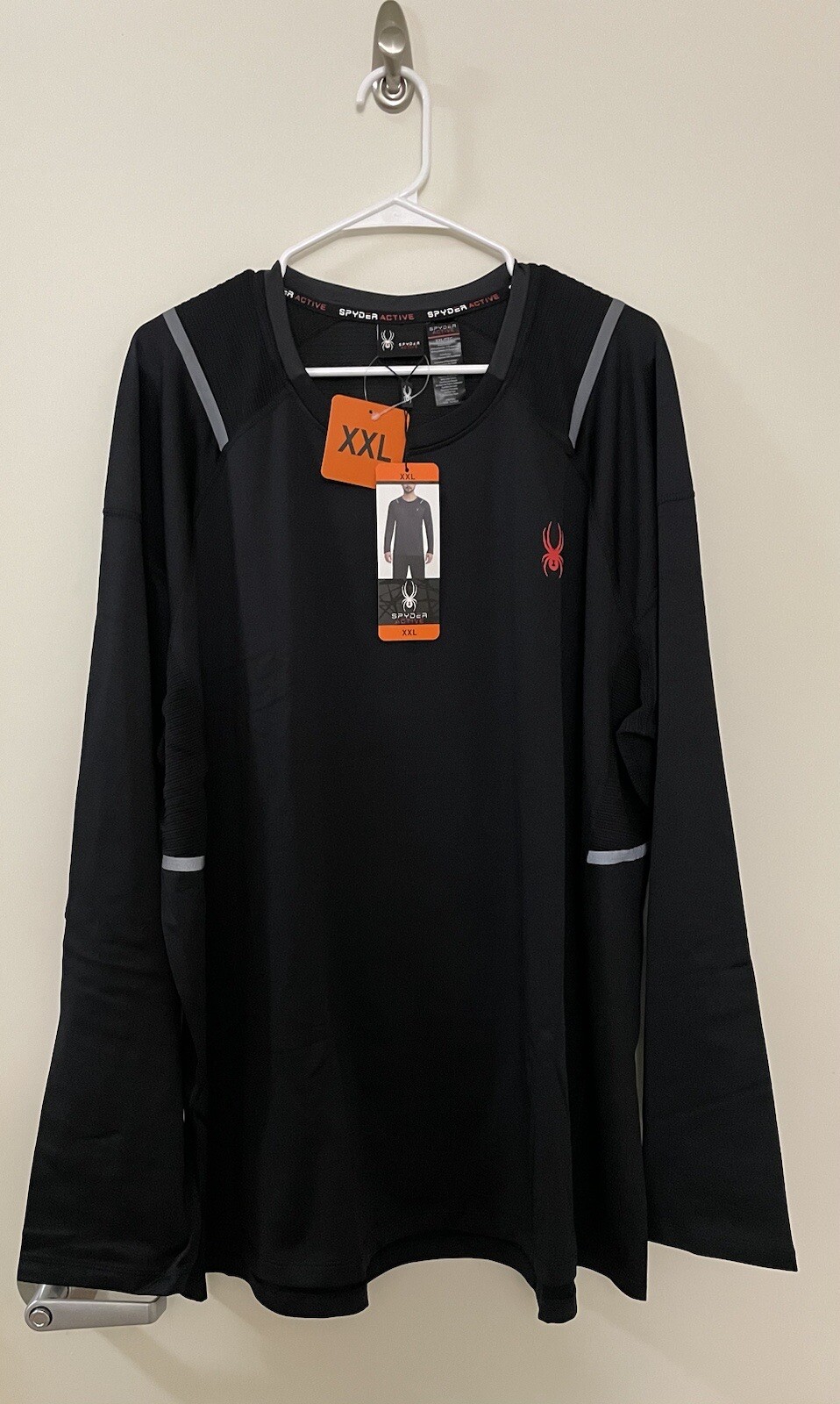 Spyder Active Men’s Long Sleeve Shirt Moisture Wicking Brushed lining NEW - XXL gallery