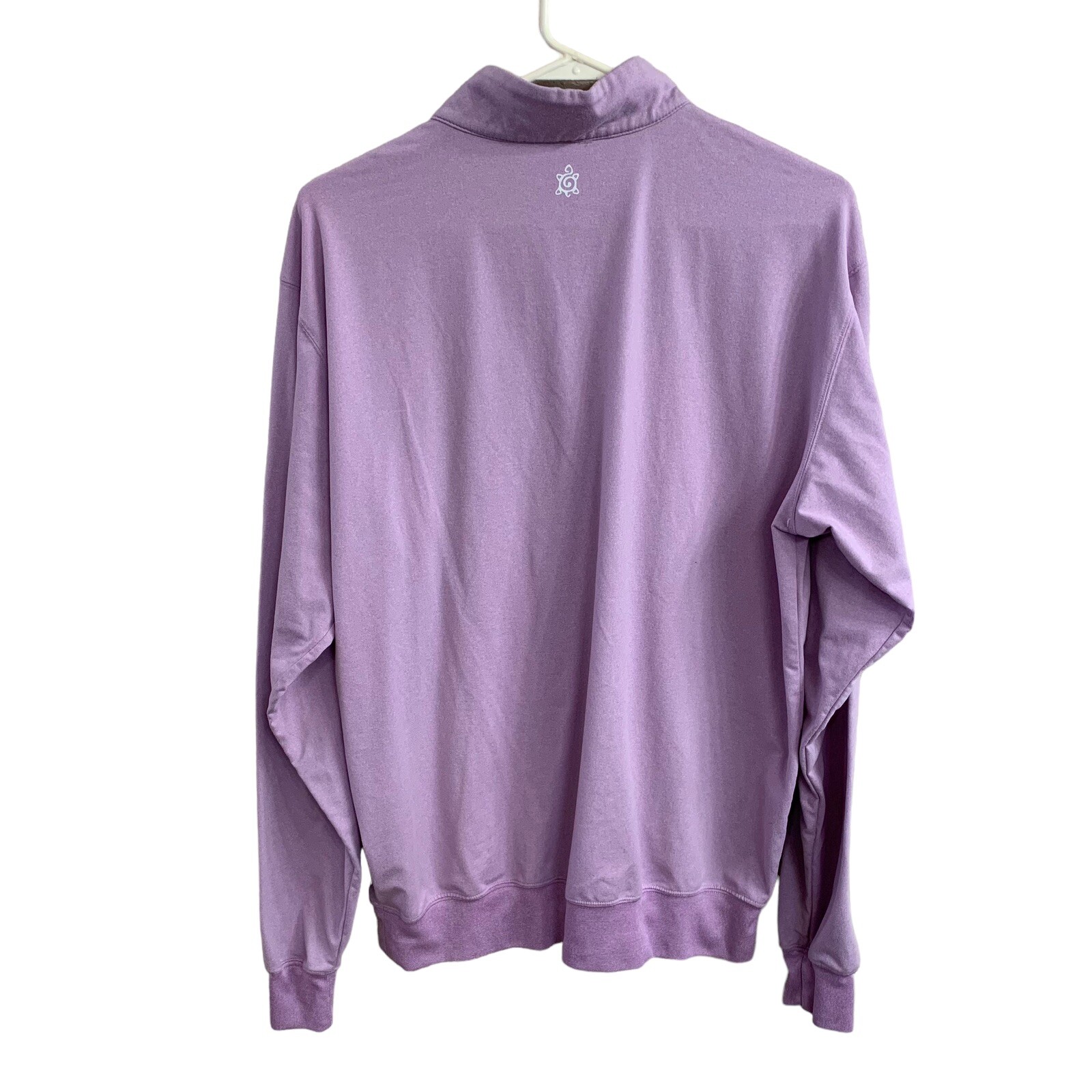 Turtleson Men's Siro 1/4 Zip Pullover PLUM Size M Lavender Purple Logo Soft gallery
