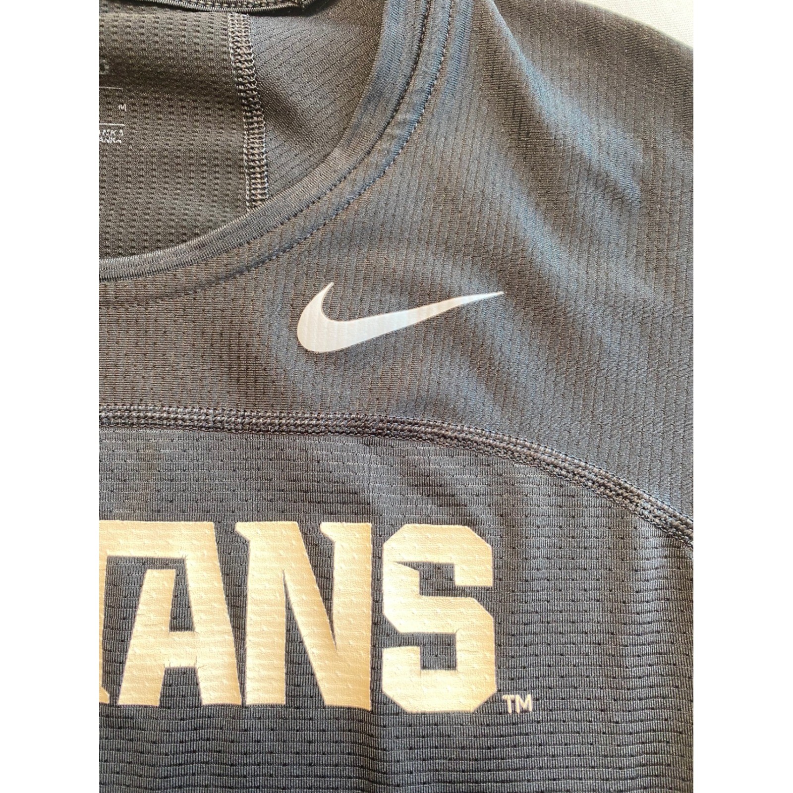 Nike Pro Mens Spartans Compression Shirt Black Short Sleeve Training M gallery