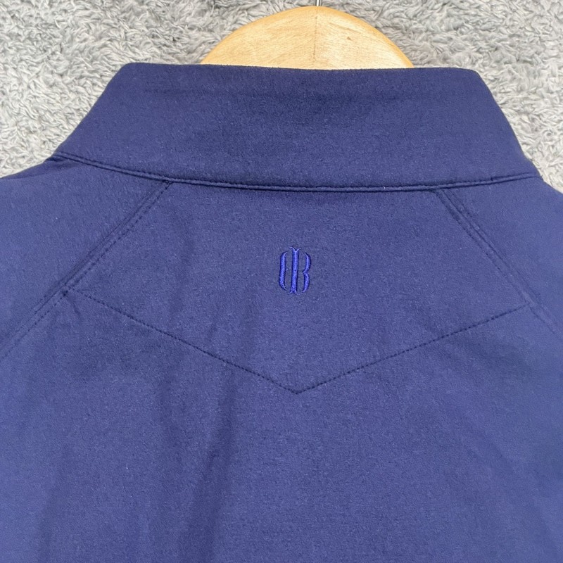 Holderness Bourne Westland Pullover Men XL Blue 1/4 Zip Golf Performance Stretch gallery