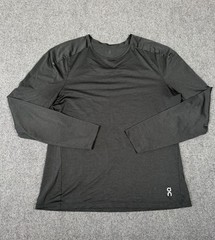 On Cloud Running Performance Long Sleeve Shirt Men’s Medium Gray Athletic Top