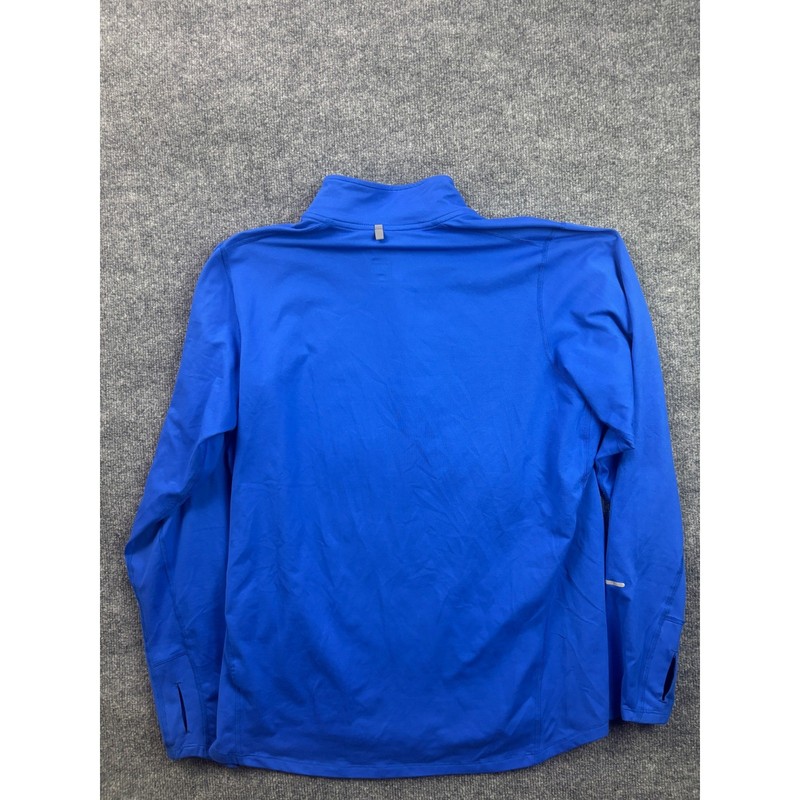 Nike Element 1/4 Zip Pullover Mens Large Blue Dri-FIT Running Top Long Sleeve gallery