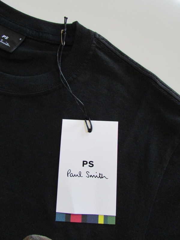 Paul Smith London Skulls Black Graphic Organic Cotton T- Shirt Sz S NWT gallery