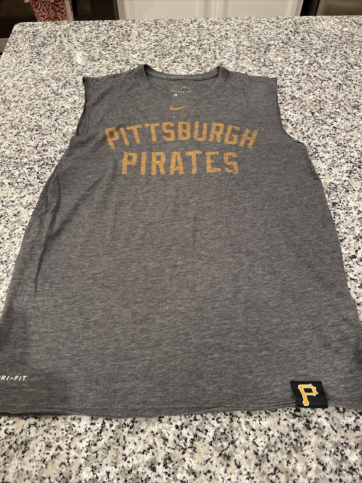 Gray The Nike Tee Pittsburgh Pirates Tank Top L Athletic Cut gallery