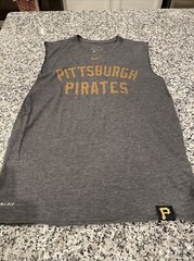 Gray The Nike Tee Pittsburgh Pirates Tank Top L Athletic Cut